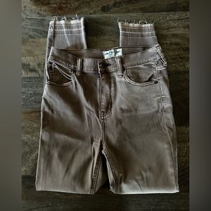 We The Free Khaki Skinny Jeans